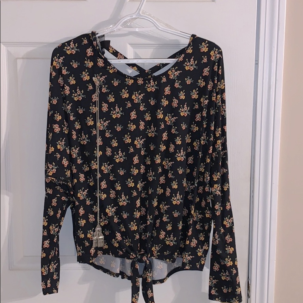Flower long sleeve shirt